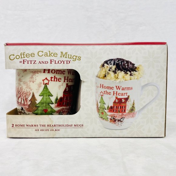 Two Coffee Cake Mugs by Fitz & Floyd - New in Box - Picture 1 of 5